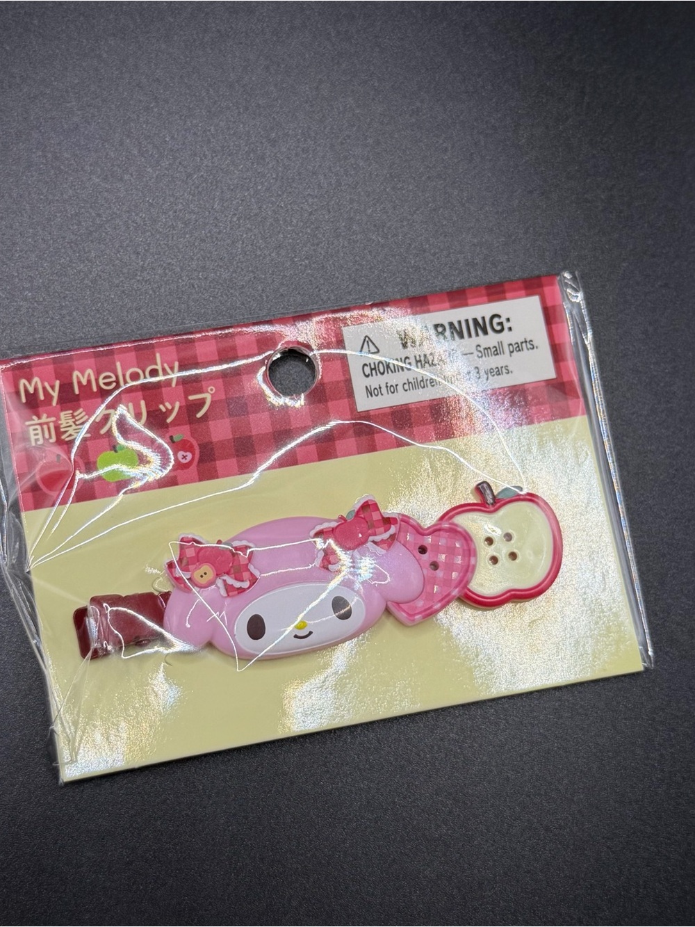 Sanrio the Autumn Apples Series My Melody hair clips Hc35